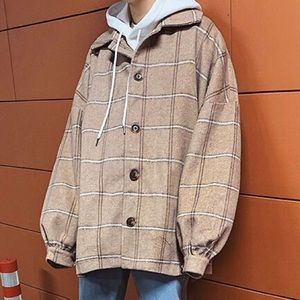 DragonRoad Beige Plaid Jacket XL